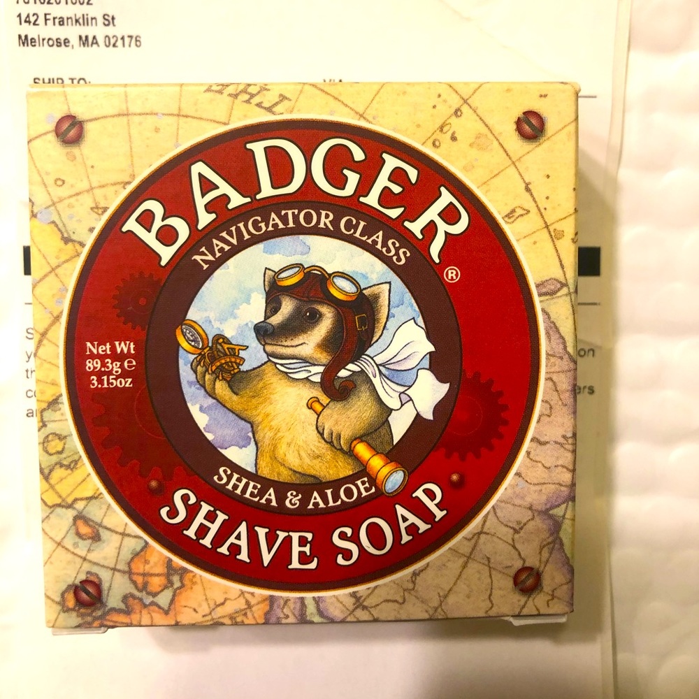 Badger shave soap
